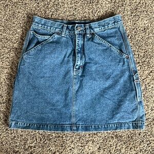 Vintage Limited Jeans Denim Mini Cargo Skirt